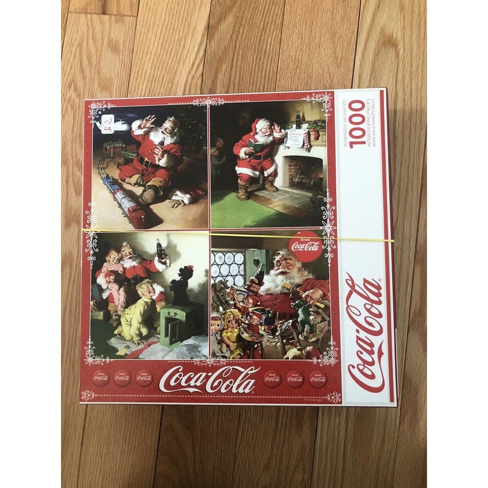 Springbok COCA-COLA SPECIAL MAGIC Santa 1000 Piece Puzzle, 2017 Very Good Cond.